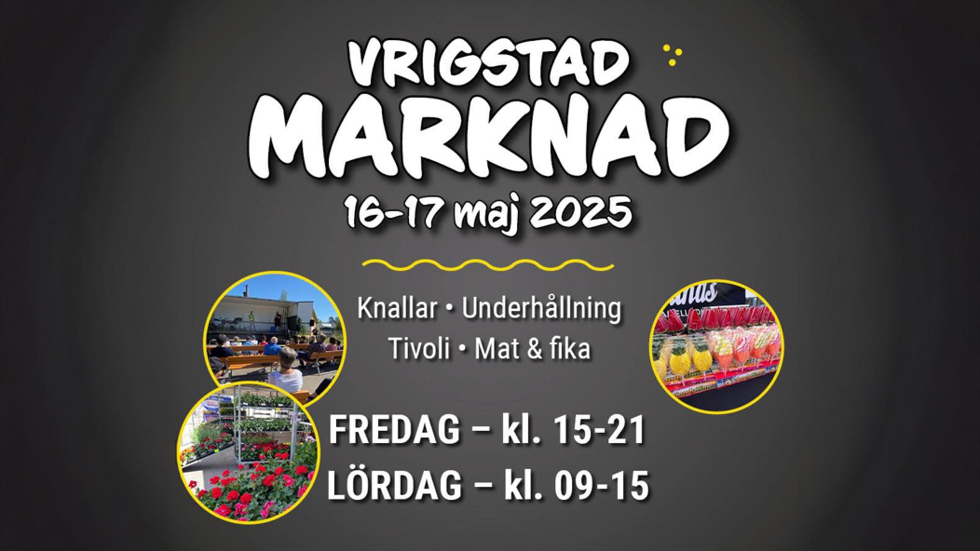 Affisch för Vrigstad marknad