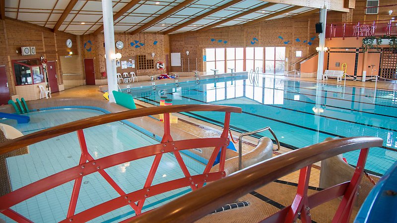 Insidan av familjebadet i Sävsjö